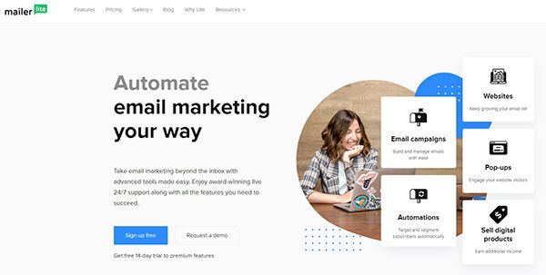 Danh sách 7 dịch vụ Email Marketing tốt nhất - Mailerlite