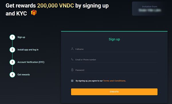 Hướng dẫn đăng ký tài khoản sàn VNDC